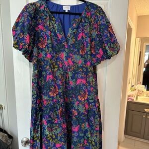 Sugarlips Vibrant Floral Midi Dress